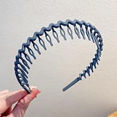 economico Accessori per acconciature-1pc moda antiscivolo fasce di plastica senza sforzo con denti pettine fasce per capelli magre per donne uomini ragazze adolescenti, denti lunghi morandi