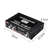 お買い得  車用Bluetoothキット/ハンズフリー-ビッグプロモーション 800 ワットカーホーム 220v/110v 12v bluetooth 4.0 高性能 2 チャンネル tf/u ディスク/リモコン/パワーアンプ fm ラジオオートパワーアンプ
