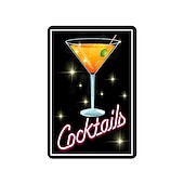 cheap Metal Tin Sign-1pc Neon Metal Tin Sign Bar Vintage Plaque Decor, Home Decor, Restaurant Decor, Bar Decor, Cafe Decor, Garage Decor, Wall Decor, Water-proof, Dust-proof 20x30cm/8&#039;&#039;x12&#039;&#039;