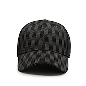 economico Cappellino da baseball da uomo-Per uomo Cappellino da baseball Cappello da sole Nero Blu 100% cotone Viaggi Stile da spiaggia Esterno Da mare Liscio Crema solare Di tendenza Elastico