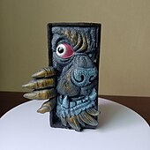 Недорогие Хэллоуинские висячие и настольные украшения-Хэллоуин книжная полка маска ужасов монстр украшение из смолы статуя монстра украшения