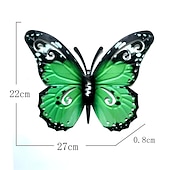 Недорогие металлический декор стен-1 шт. металлический декор для стен в виде бабочки для декора сада, декор для патио, украшение для комнаты, украшение для вечеринки, настенный художественный декор, декор для патио, наружный садовый