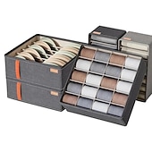 preiswerte Kleider-Schubladen-Organizer-Kleiderschrank-Kleider-Organizer, Unterwäsche-Socken-BH-Aufbewahrungsbox, faltbarer Schrank-Organizer aus Stoff, Schubladen-Organizer zur Aufbewahrung von Hosen, Socken, BHs, Unterwäsche, Krawatten