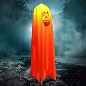 cheap Hallowen Prop Lighting-Halloween Lighted Ghost Horror Creepy Props Fabric Lantern Pumpkin Halloween Decoration Garden Patio Ghost Festival Decoration 4.5V IP42