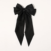 economico Accessori per acconciature-1pc clip dell&#039;arco dei capelli per le donne grandi fiocchi di capelli in raso clip a coccodrillo a coda lunga grande fiocco di capelli accessori per capelli delle ragazze fascino del partito di