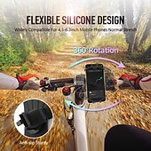economico Accessori per motociclette e quad-Supporto per telefono per bicicletta in silicone girevole a 360 gradi, staffa per supporto per moto per auto
