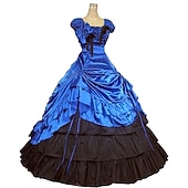 cheap Dresses-Rococo Victorian 18th Century Dress Party Costume Masquerade Maria Antonietta Plus Size Ball Gown Fancy Dress Women&#039;s Girls&#039; Carnival Masquerade Carnival Performance Party / Evening Adults&#039; Dress