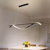 economico Luci a sospensione-lampade a sospensione 100/120 cm lampada a sospensione a led tavolo da pranzo a 3 colori lampada a sospensione lampada a sospensione regolabile in altezza con telecomando lampadario in metallo isola