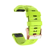 baratos Relógios Garmin-Pulseiras de Relógio para Garmin Fenix 7S Pro 6S 5S Plus Epix Pro 42mm Approach S70 42mm Instinct 2S Descent Mk2S D2 Delta S 20mm Silicone Substituição Alça 20mm Respirável Mulheres Homens Pulseira