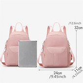 abordables Sacs à Dos de Mode-sac à dos en nylon élégant pour femmes - sac de rentrée multi-poches de grande capacité en plusieurs couleurs