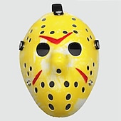 preiswerte Masken-Jason Vorhees Jason Voorhees Maske Haloween Figuren Erwachsene Herren Damen Grusel Gruseliges Kostüm Halloween Karneval Einfaches Karnevalskostüm