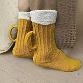 abordables Regalos-calcetines de jarra de cerveza oktoberfest, calcetines divertidos calcetines de cocodrilo de punto de animales novedosos, calcetines de puño de punto de cocodrilo caprichosos, punto grueso
