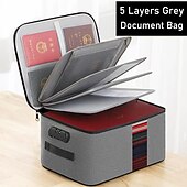 cheap Luggage &amp; Travel Storage-Multi-functional Document Bag Large-capacity Account Book Storage Box Storage Bag Waterproof Document Storage Bag