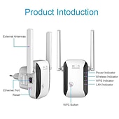 Χαμηλού Κόστους Ασύρματα Ρούτερ-2000/300mbps ασύρματος επαναλήπτης wifi 2000mbps επέκταση wifi μεγάλης εμβέλειας ενισχυτής σήματος wi-fi σημείο πρόσβασης ενισχυτή wi-fi