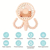 cheap Fans-Halter Neck Bladeless Fan – USB Rechargeable Portable Waist-Hanging Fan with 3-Speed Adjustment and Body Rotation