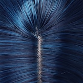 cheap Party Wigs-Blue Wig Short Curly Mix Blue Bob Wig for Women Girls Beach Wave Cosplay Costume Party Halloween Wigs