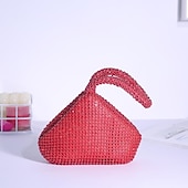 abordables Cabas et fourre-tout-Sac de soirée à strass pour femme – pochette en cristal scintillant pour fêtes, mariages et événements formels