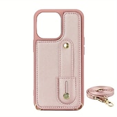 Χαμηλού Κόστους iPhone Θήκες-τηλέφωνο tok Για iPhone 16 iPhone 15 Pro Max Plus iPhone 14 13 12 11 Pro Max Mini X XR XS Max 8 7 Plus Πίσω Κάλυμμα Θήκη κάρτας πορτοφολιού με βάση στήριξης με τον Lanyard με λουράκι καρπού