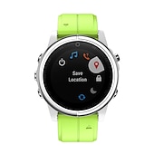 Недорогие Ремешки для часов Garmin-Ремешок для часов для Garmin Fenix 7S Pro 6S 5S Plus Epix Pro 42mm Approach S70 42mm Instinct 2S Descent Mk2S D2 Delta S 20mm силиконовый Замена Ремень 20mm Регулируется Пряжка из нержавеющей стали