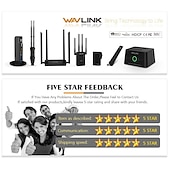 abordables Routeurs sans fil-wavlink dernière technologie 1200mbps haute puissance antennes 4x7dbi double bande 2.4ghz &amp;amp; 5ghz gigabit ethernet routeur wifi sans fil extérieur résistant aux intempéries/répéteur ap blanc