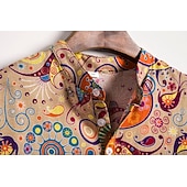 cheap Tops-Classical Retro Vintage Blouse / Shirt Hippie Fancy Dress Men's Carnival Masquerade Party / Evening Casual Daily Pride Parade Adults' Shirt Summer
