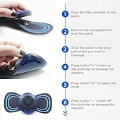 economico Massaggiatori per corpo-1pc mini patch per massaggiatore elettrico portatile per il collo allevia la schiena &amp; dolore all&#039;anca della spalla istantaneamente con il cuscinetto per massaggio cervicale