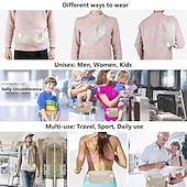 voordelige universele telefoontas-1 st onzichtbare reisheuptassen heuptasje voor paspoort geld heuptas verborgen veiligheidsportemonnee casual tas voor mannen vrouwen