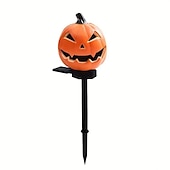 olcso Halloween kellékvilágítás-halloween kültéri napelemes pumplin lámpák jack o lámpás modern udvarhoz műgyanta padlóbetét táj dekoráció hamis sütőtök fények