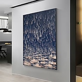 cheap Abstract Paintings-Large Oil Painting 100% Handmade Hand Painted Wall Art On Canvas Grey Modern Abstract Classic Home Decoration Decor Rolled Canvas No Frame Unstretched