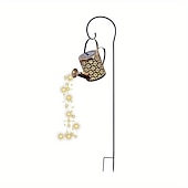economico Illuminazione vialetto-Annaffiatoio Solare All&#039;aperto Luci Appese Bollitore Lanterna Stringa Di Luce Impermeabile Per Giardino Giardino Aiuola Ghirlanda Decor Metallo Lampada Retrò