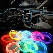 Χαμηλού Κόστους Πρωτότυπα-1m/2m/3m/5m led el wire φώτα σκηνής λαμπερή λωρίδα φωτός εύκαμπτη νέον για πάρτι Χριστουγέννων
