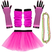levne oblečení-20. léta 20. století Velký Gatsby 80. léta Úbory Velký Gatsby Den králů předvečer Všech svatých Karneval Plesová maškaráda Párty Pride Parade Měsíc hrdosti Dospělí Sukně Rukavice Náhrdelníky Celý rok