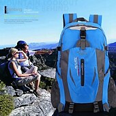 お買い得  アウトドアバックパック-ハイキング、旅行、学校に最適なアウトドア用防水ナイロンバックパック - 学生や新学期に最適な丈夫で広々としたバックパック