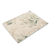abordables Napperons et sous-verres et dessous de plat-sets de table verts résistant à la chaleur set de table de ferme set de table résistant aux taches, set de table pour mariage cuisine table à manger décoration intérieure extérieure