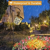 economico Illuminazione vialetto-Annaffiatoio Solare All&#039;aperto Luci Appese Bollitore Lanterna Stringa Di Luce Impermeabile Per Giardino Giardino Aiuola Ghirlanda Decor Metallo Lampada Retrò