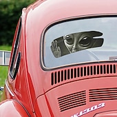 abordables Autocollants pour Voiture-Autocollant de voiture fissuré extraterrestre 3d autocollant de course automobile en vinyle pvc auto-adhésif cool pour couvrir les rayures &amp; tirer des fleurs11,8 x 7,87 po