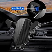 cheap Car Holder-Car Phone Holder with Hook Car Air Vent Clip Mount Not Fall Off Smartphone Stand GPS Support For 4.7-6.7in Mobile Phones
