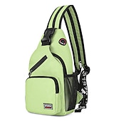 olcso Könyvtáskák-1db crossbody hátizsák mellkas táska fülhallgató lyukkal utazó hátizsák többfunkciós hátizsák hátsó iskolatáska