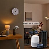 abordables Luces inteligentes-E26 Bombilla LED Inteligente Tuya A19 Control por Voz Alexa Regulación y Coloración Wifi Bombilla A70 Luz RGBCW 9W15W