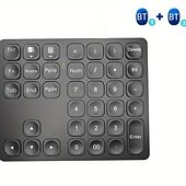 abordables Teclados-Teclado numérico bt de 36 teclas, teclado numérico inalámbrico recargable, teclado numérico ultrafino para ordenador portátil ipad