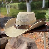 levne Divoký západ-18. století 19. století stát Texas Kovbojský klobouk Cowgirl Klobouk Kovbojka Kovbojské Západní kovboj Maškarní kostým Pánské Dámské Karneval Dovolená Večírek Klobouk Celý rok