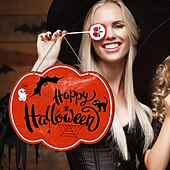economico cartelli da parete in legno-1pc halloween segno da parete in legno teschio targa in legno appeso decorazione per porta d&#039;ingresso spaventoso portico decor appeso regalo per agriturismo home bar outdoor indoor room decor home decor