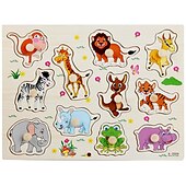 olcso Kirakós játékok-körömfogó tábla puzzle gyerekeknek montessori korai oktatás fajátékok alfanumerikus gyümölcs alakú kognitív kirakó