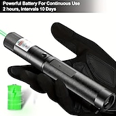 お買い得  懐中電灯＆キャンプライト-usb 充電式レーザーポインターライト屋外狩猟ハイキングキャンプ長距離レーザービームグリーンレーザーポインター