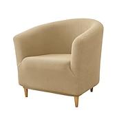 cheap Armchair Cover &amp; Armless Chair Cover-Club Chair Cover Barrel Chair Slipcover Burgundy Stretch Tub Chair Slipcover, Arm Chair Sofa Cover For Dogs Pet, Washable Couch Furniture Protector Soft Durable