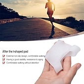 cheap Insoles &amp; Inserts-1Pair Orthopedic Silicone Heel Correctors for Flat Feet, Knock Knees, and Arch Support