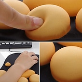abordables Tapis de Souris-Tapis de souris 3d ergonomique avec repose-poignet patte de chat mignon repose-poignet en silicone doux et confortable tapis de souris tapis de poignet anti-dérapant pour ordinateur jeu d&#039;ordinateur