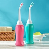 abordables Robinets pour bidet-Pulvérisateur de bidet portable de 450 ml pour toilettes avec 2 buses et têtes amovibles, bidet personnel tenu dans la main shattaf nettoyage lavage d&#039;hygiène personnelle