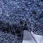 preiswerte Bügelfreie Herrenhemden-Herren Oberhemd Schwarz Dunkelmarine Braun Langarm Streifen und Plaid Umlegekragen Ganzjährig Büro &amp; Karriere Büroparty Bekleidung