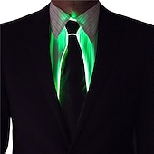 billige Dekorative lys-menn glødende slips el wire neon led karneval lysende fest haloween jul lysende lys opp dekorasjon dj bar klubb scene rekvisita klær